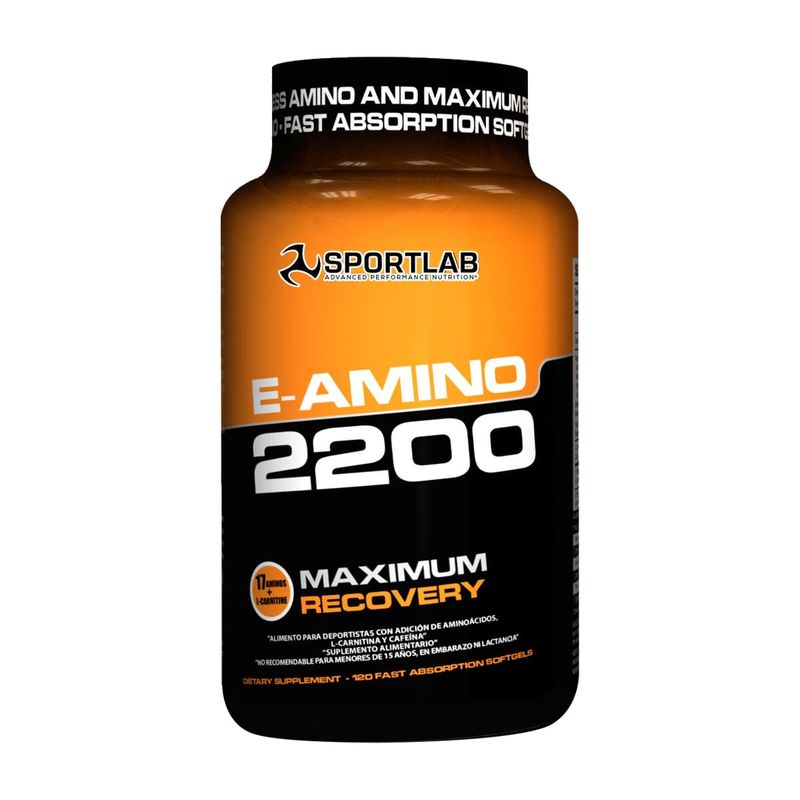 SPORTLAB - E-Amino 2200, Aminoácidos (120 soft) - Original