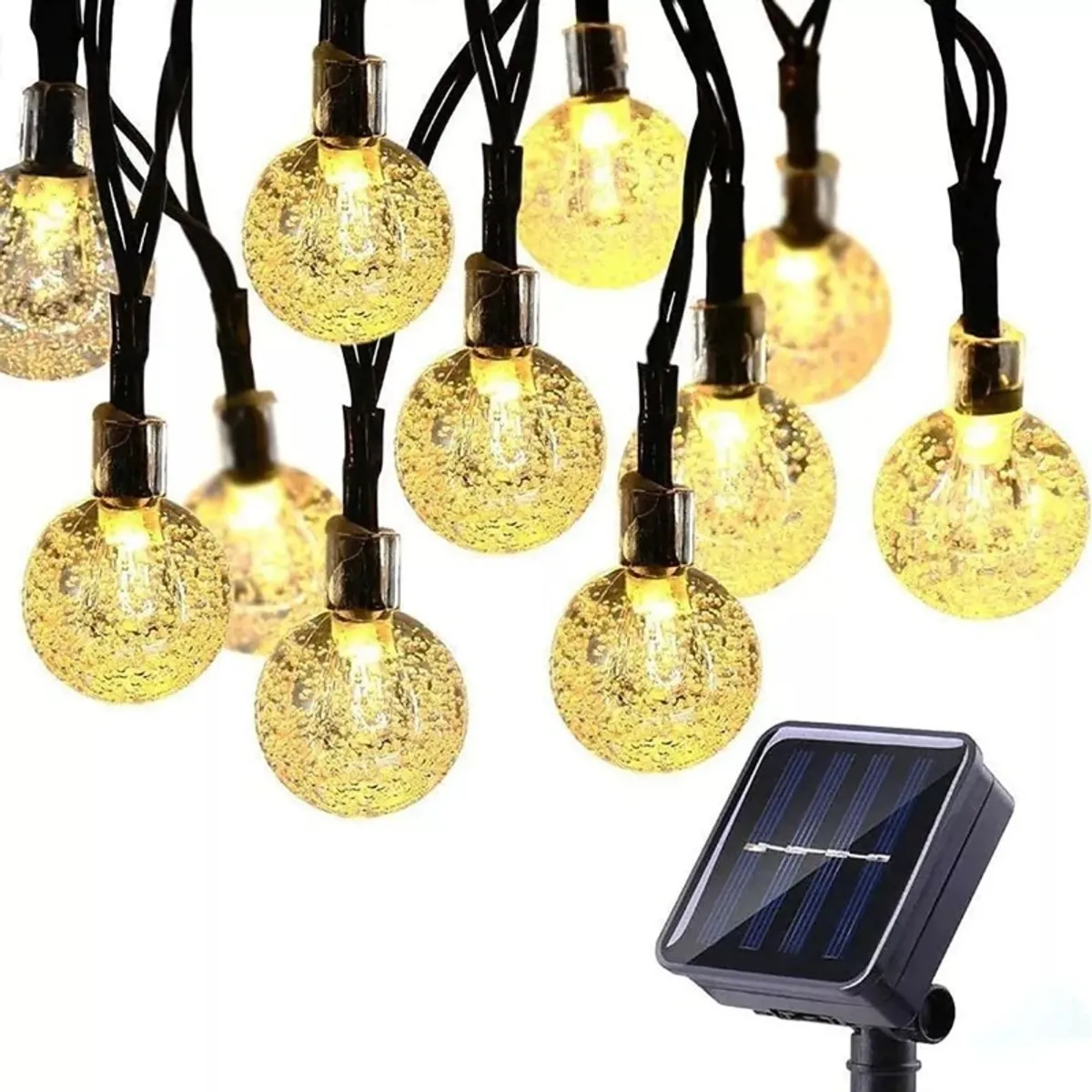 U BUY - Guirnalda Solar Hada Deco 20 Led Boda 5 Mtrs Calido/d032n