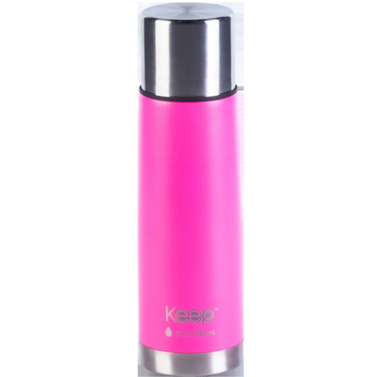 KEEP - TERMO BALA 0,5 LITROS RUBBER KEEP ROSADO