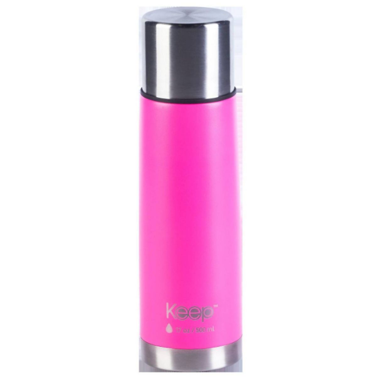 KEEP - TERMO BALA 0,5 LITROS RUBBER KEEP ROSADO