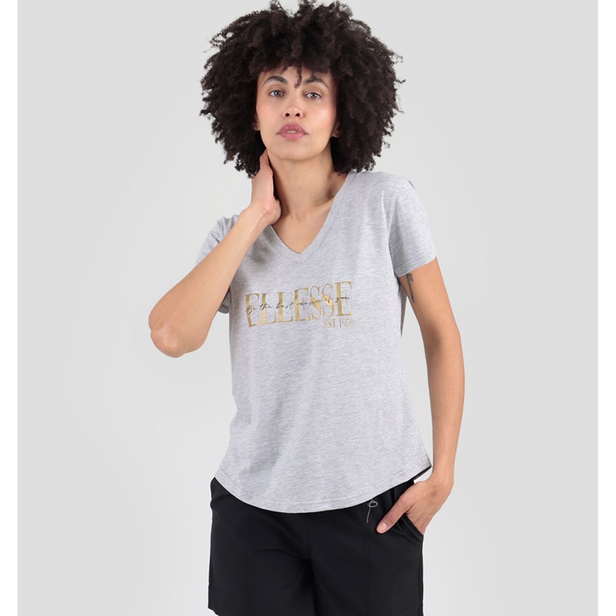 ELLESSE - POLERA DEPORTIVA MUJER ELLESSE ANTONIA GRIS MELANGE