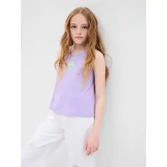 GAP - Polera Niña Gráfica Sin Manga Morado