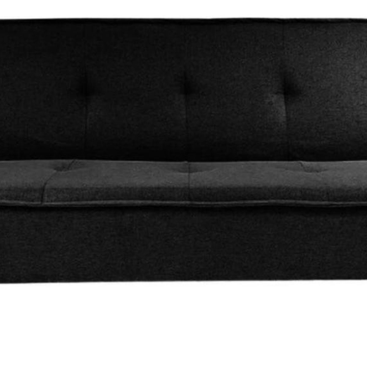 IMPORTCLICK - Futón Sofá Cama Ajustable 170x50x40 CM Negro - Negro