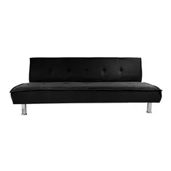 IMPORTCLICK - Futón Sofá Cama Ajustable 170x50x40 CM Negro - Negro