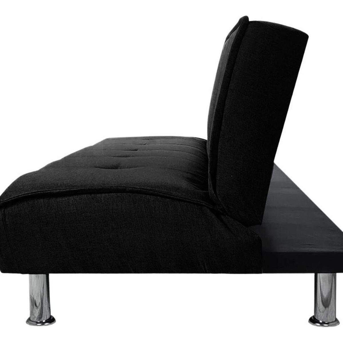 IMPORTCLICK - Futón Sofá Cama Ajustable 170x50x40 CM Negro - Negro