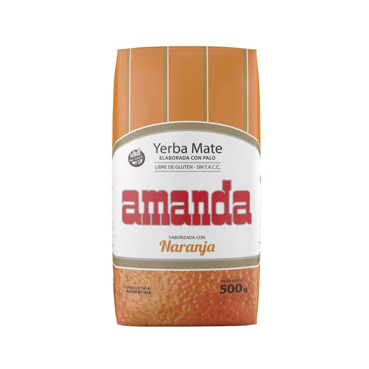 AMANDA - Pack 10 Yerba Mate Amanda sabor naranja 500gr