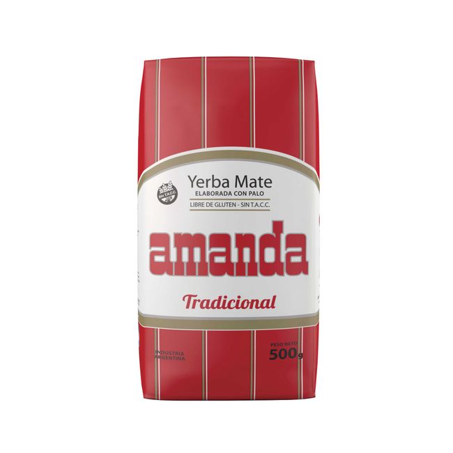 AMANDA - Pack 10 Yerba Mate Amanda Tradicional 500gr