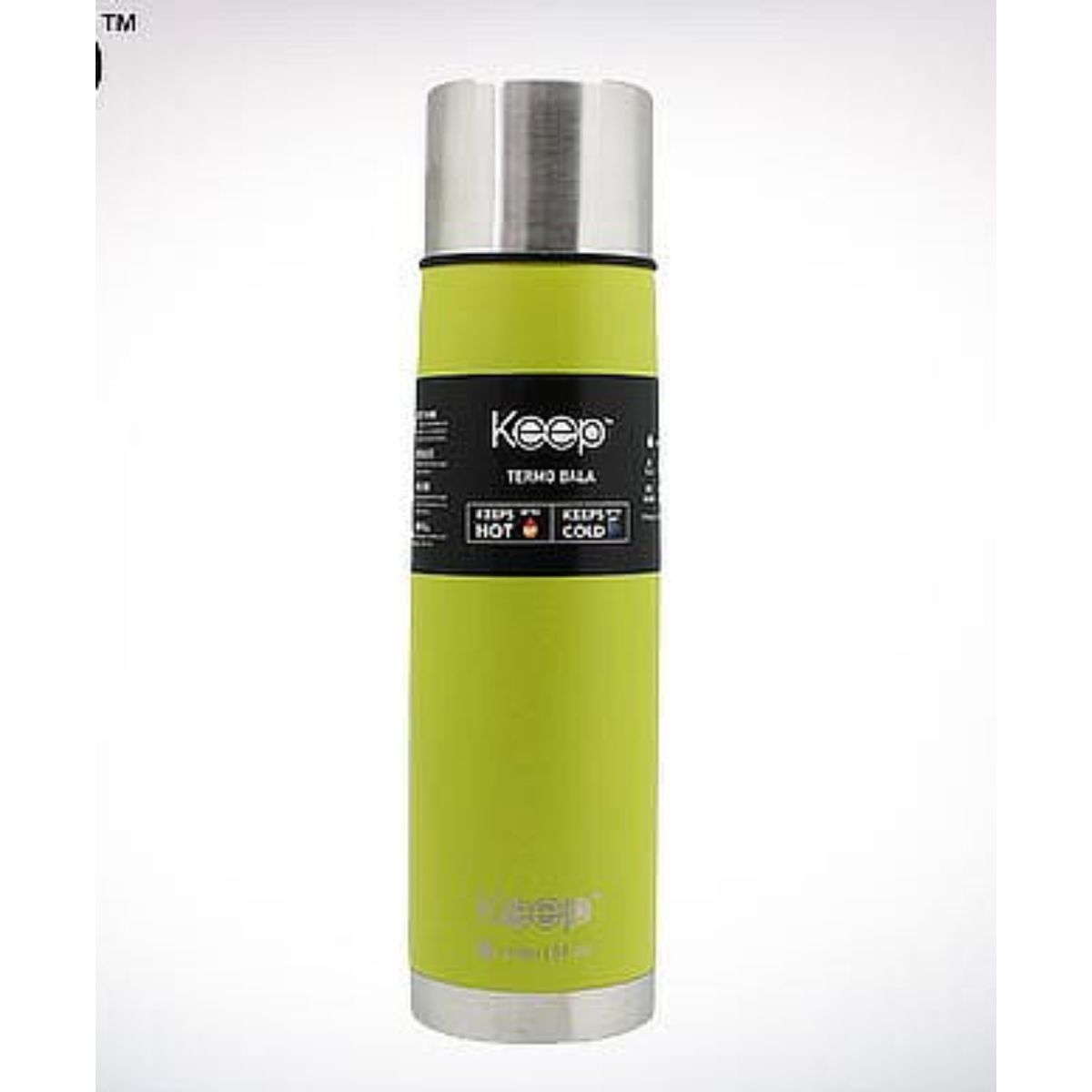 KEEP - TERMO BALA 1,0 LITROS RUBBER KEEP VERDE