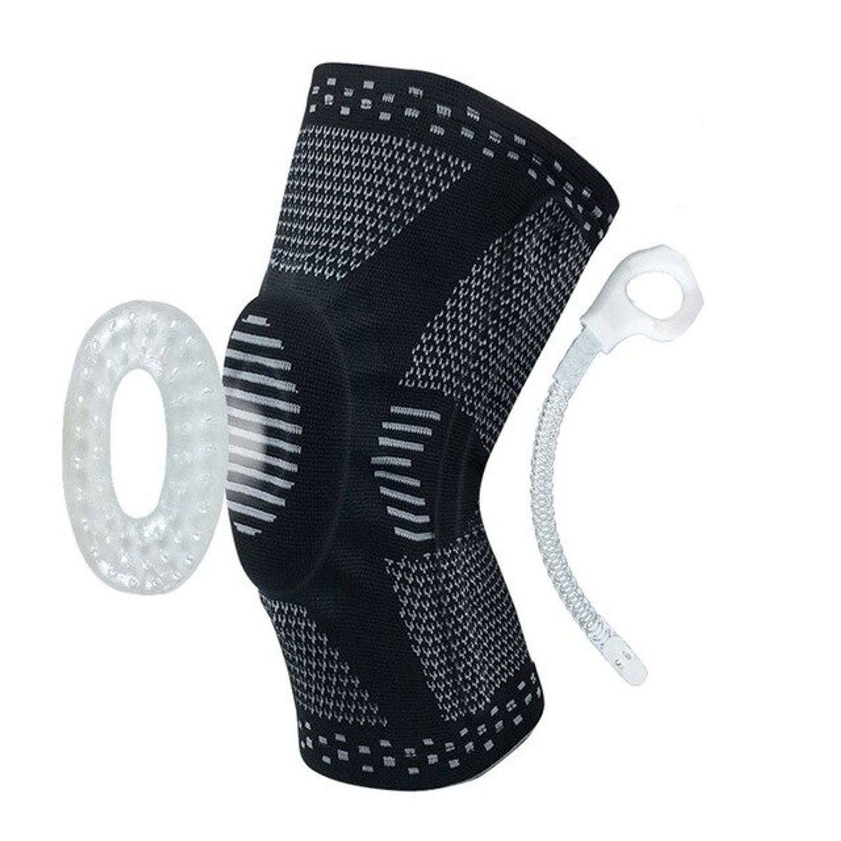 RECOVERY - RODILLERA DEPORTIVA SOPORTE LATERAL Y FRONTAL - PÁDEL Y GYM -GRIS XL