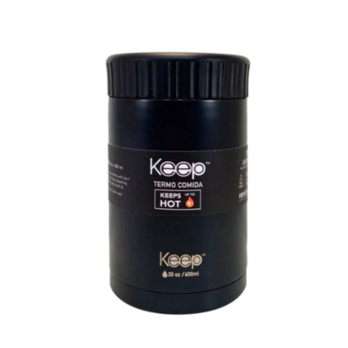 KEEP - TERMO COMIDA COLORES 600ML KEEP NEGRO