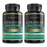 Citrato De Magnesio Puro 600mg Lf 180 Capsulas 2x90 Caps