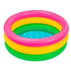 GENERICO - Piscina Inflable Para Bebes Tres Anillos 60x25cm