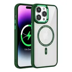 GENERICO - Carcasa Magnetica Tpu Negra Para iPhone 15 - Negro - Verde