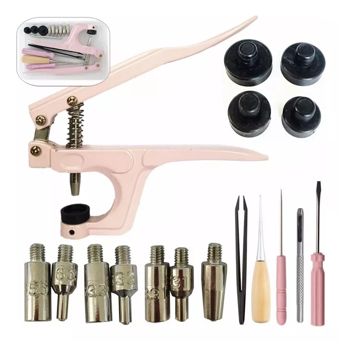 KUANGYE - Remachadora Pinza Botón Presión Broche Metal Snaps