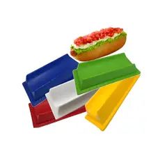 GENERICO - X5 Porta Completos Plástico Completero Reutilizable Hot Dog