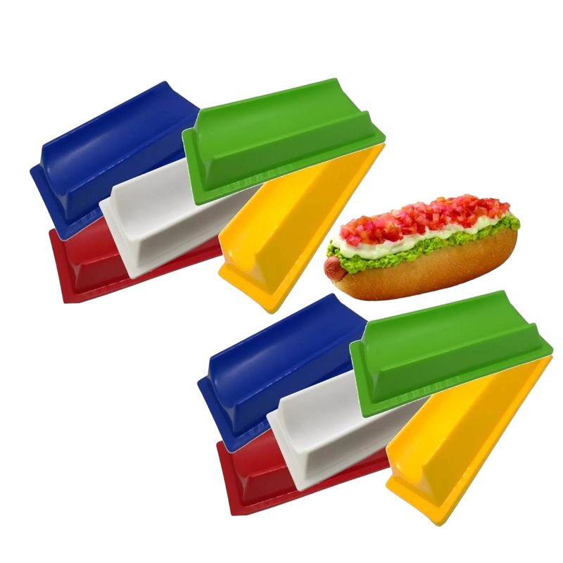 GENERICO - 10 Porta Completos Plástico Completero Reutilizable Hot Dog