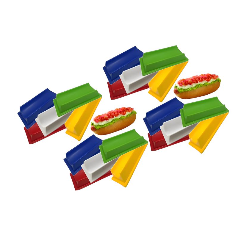GENERICO - 20 Porta Completos Plástico Completero Reutilizable Hot Dog