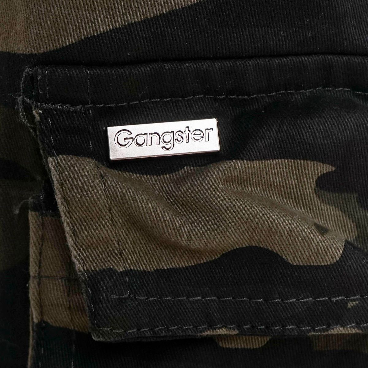 GANGSTER - Pantalon Jogger Canvas Tradicional Militar Gangster