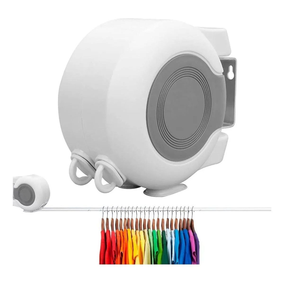 GENERICO - Tendedero Retractil Colgador Ropa Pared Casatua Doble Linea