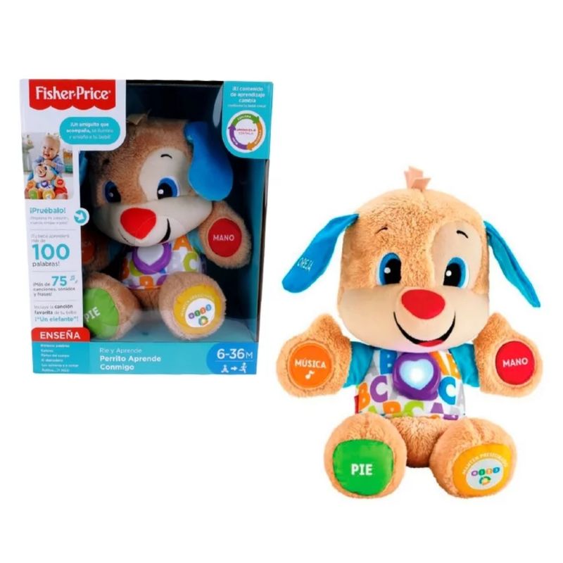 FISHER PRICE - Perrito Aprende Conmigo Ríe y Aprende Fisher Price