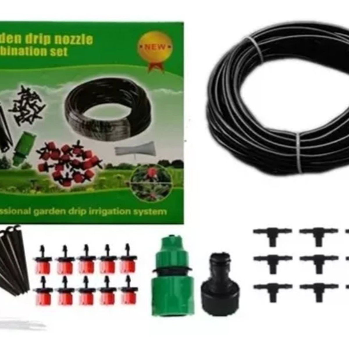 OEM - Manguera Con Sistema Riego Goteo Kit Plantas Jardín