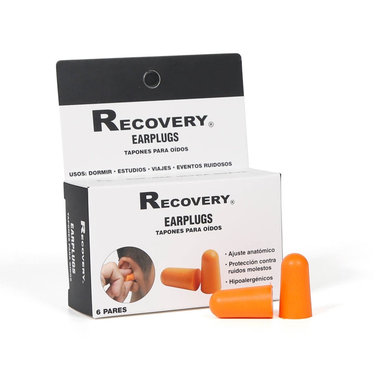 RECOVERY - Tapones Oidos Para Ruido Dormir 12 Pares