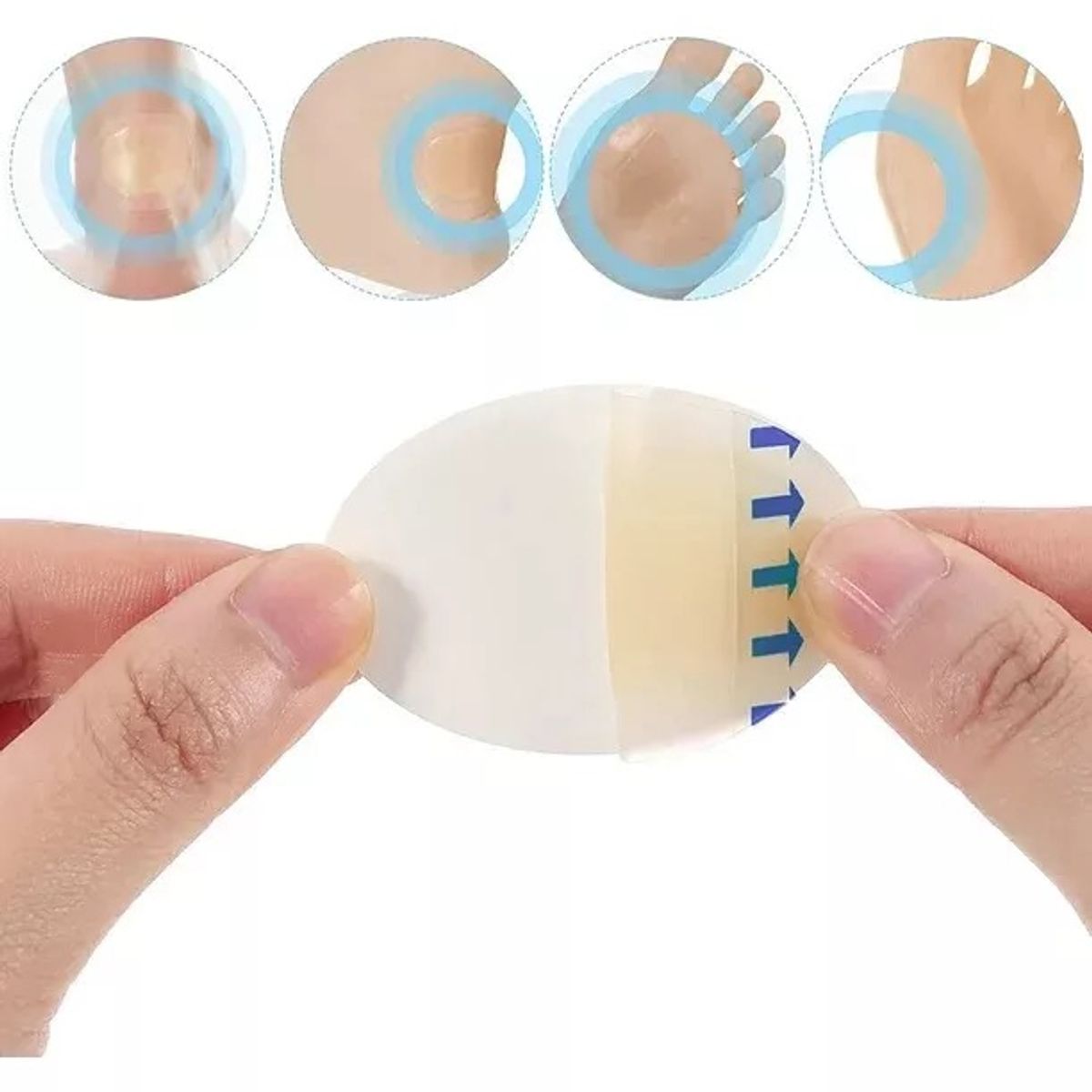 RECOVERY - PARCHES AMPOLLAS PARA LOS PIES TALÓN DEDOS HIDROCOLOIDE