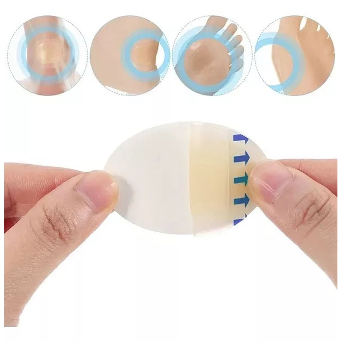 RECOVERY - PARCHES AMPOLLAS PARA LOS PIES TALÓN DEDOS HIDROCOLOIDE