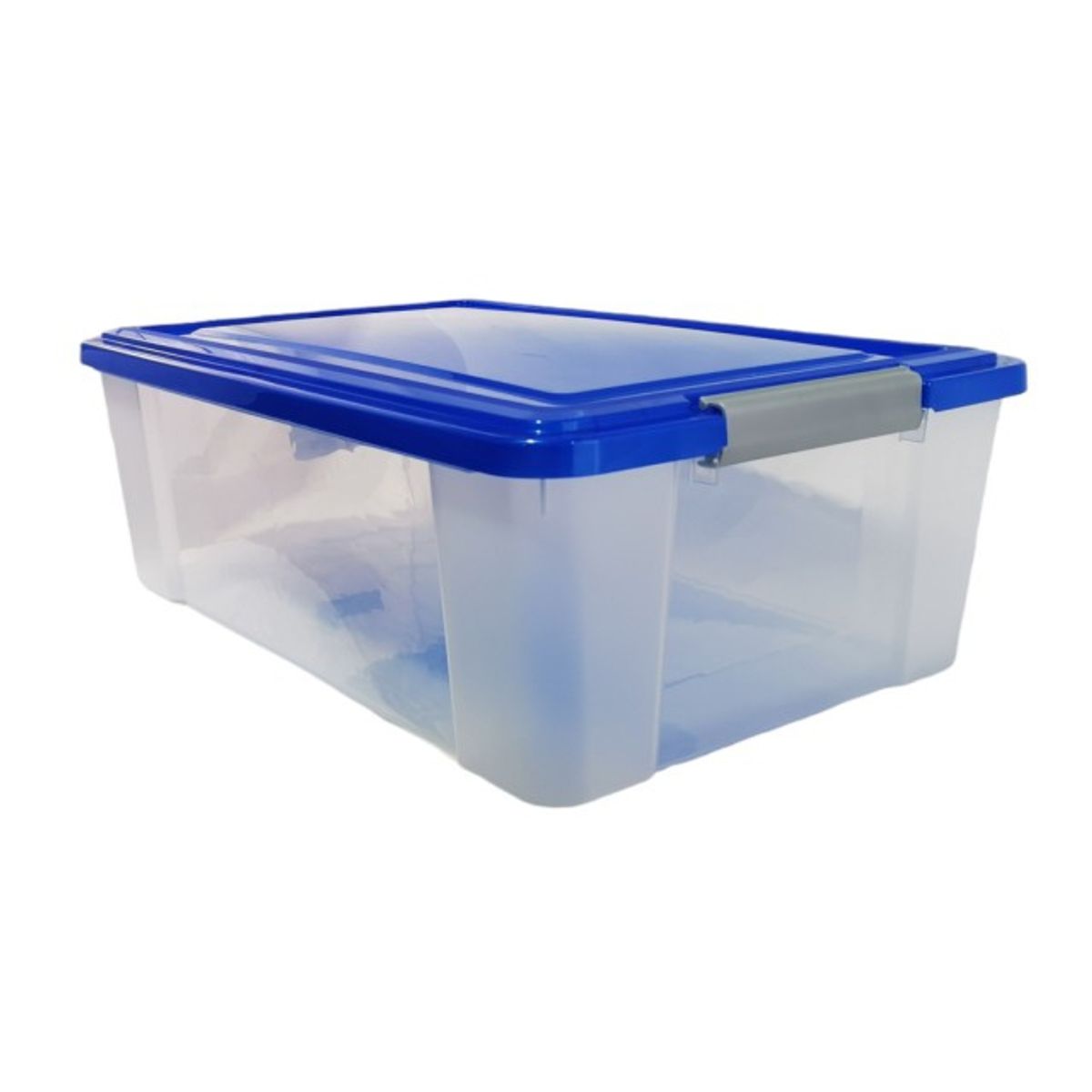 KENDY - Caja Organizadora Plástica 37 Lts Transparente Con Tapa