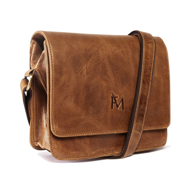 FRANZ MOSSI - Bolso de Cuero Genuino tipo Bandolera Kasuale Franz Mossi