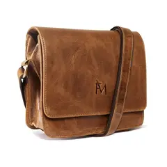 FRANZ MOSSI - Bolso de Cuero Genuino tipo Bandolera Kasuale