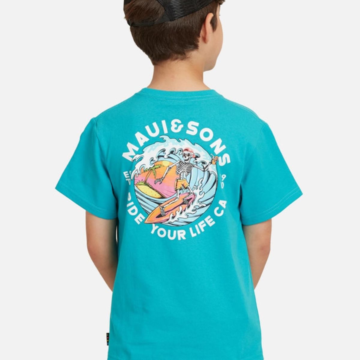 MAUI AND SONS - Pack Polera Jockey Infantil Azul Maui and sons