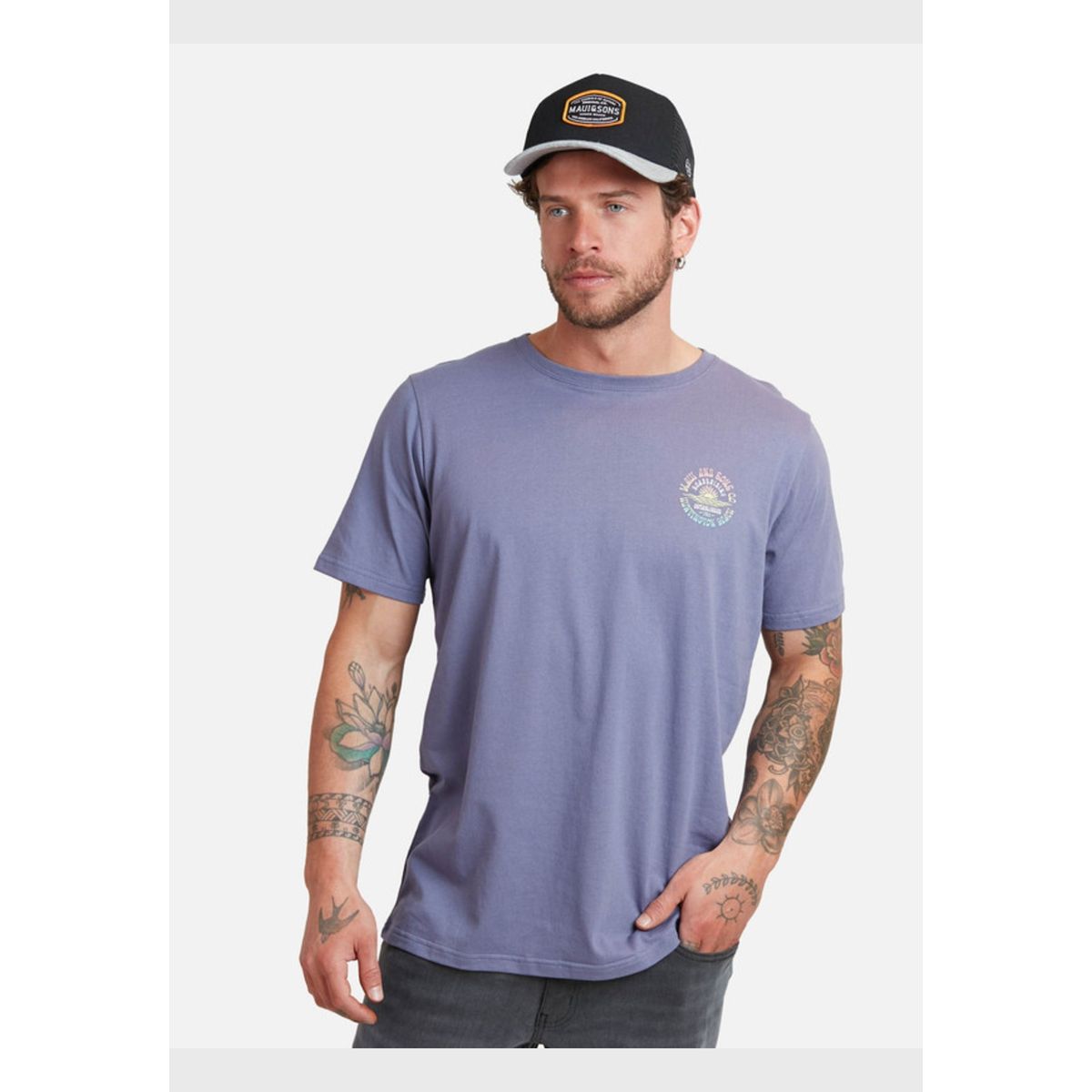 MAUI AND SONS - Pack Polera Jockey Hombre Morado Maui and sons.