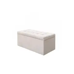 MUEBLES HVM - Baul Cofre stella Blanco Invierno 0x40x90