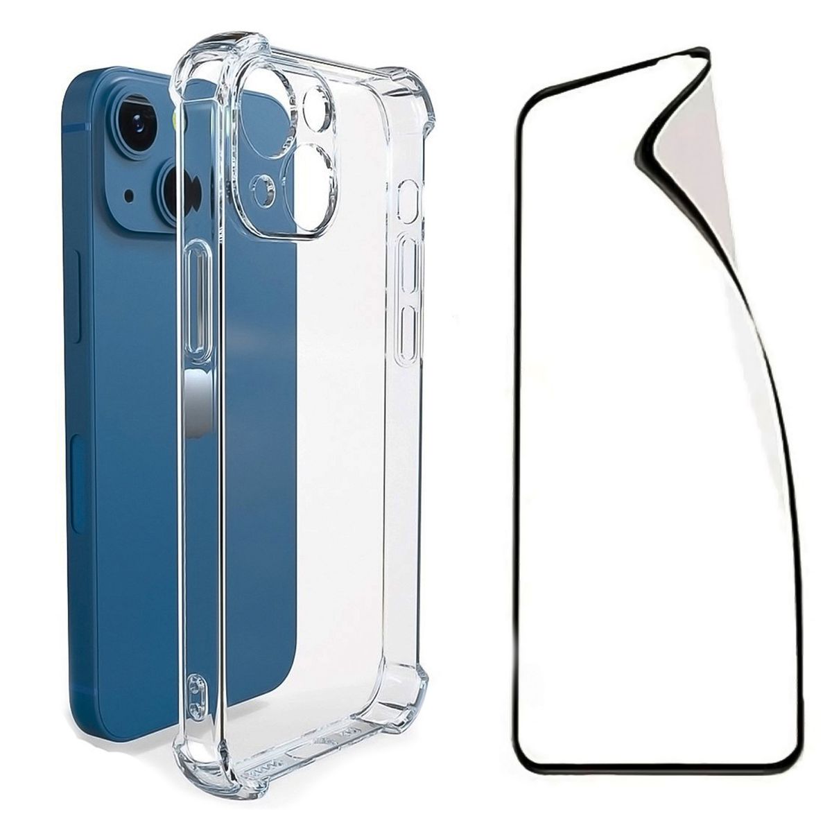 GENERICO - Carcasa Para iPhone 15 Y Lamina Mica Hidrogel