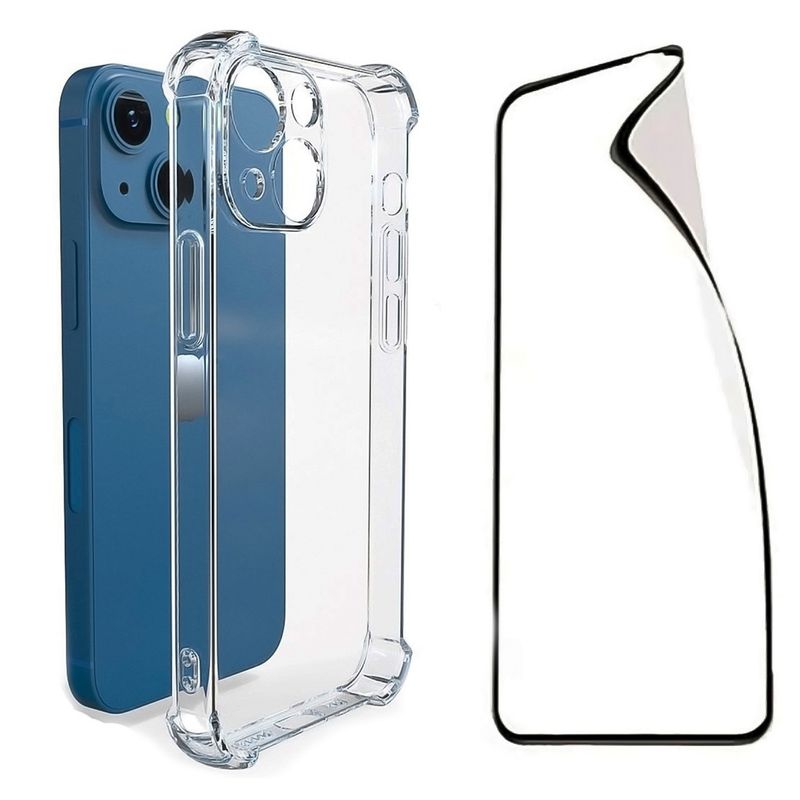 GENERICO - Carcasa Para iPhone 15 Y Lamina Mica Hidrogel
