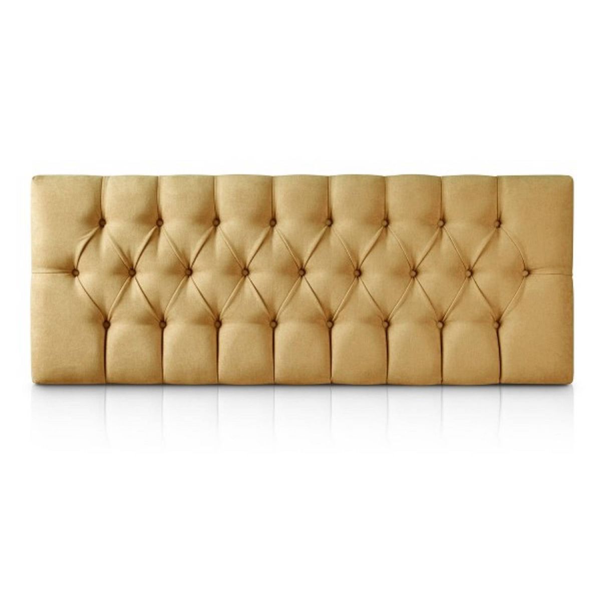 MUEBLES HVM - Respaldo Capitone Antonia HVM 2P Mostaza