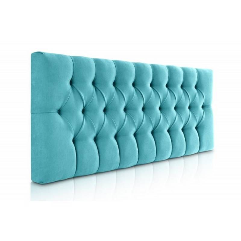 MUEBLES HVM - Respaldo Capitone Antonia HVM 2P Turquesa