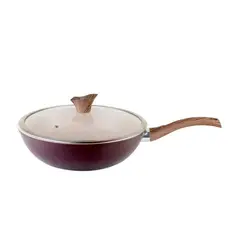 GENERICO - WOK STONE CON TAPA ARTE ANDINO 30 CM