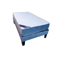 MUEBLES HVM - Cama Juvenil HVM 1 Plaza Azul petroleo