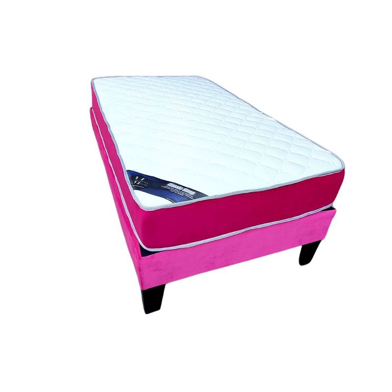 MUEBLES HVM - Cama Juvenil HVM  1 Plaza Fucsia