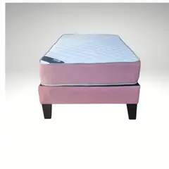 MUEBLES HVM - Cama Juvenil HVM 1.5 Plaza Palo Rosa