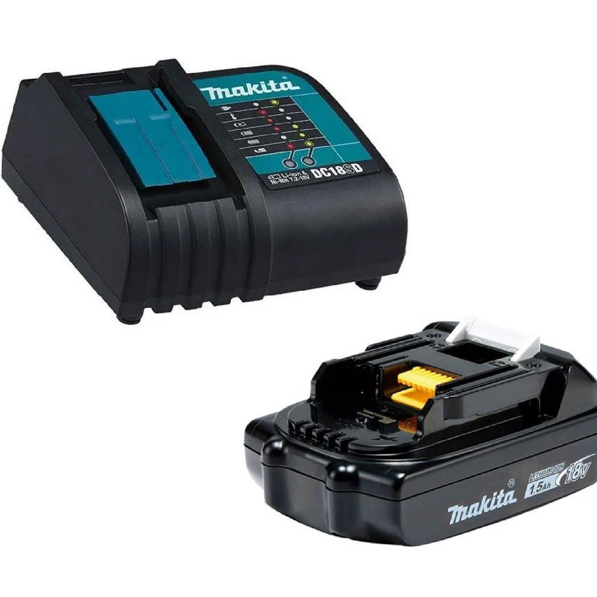 MAKITA - Kit Cargador DC18SD + Bateria BL1815N Makita