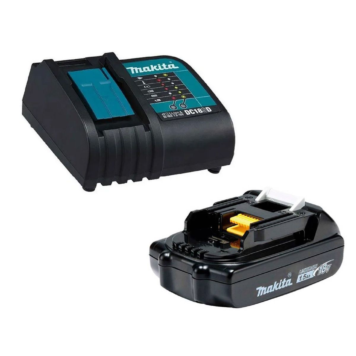 MAKITA - Kit Cargador DC18SD + Bateria BL1815N Makita