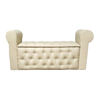 Imagen 2 del producto Baul Capitone con Brazos Beige