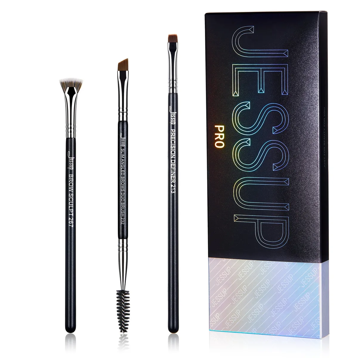 JESSUP BRUSHES - Set 3 Brochas Cejas Jessup Professional Eyebrow PRO T326