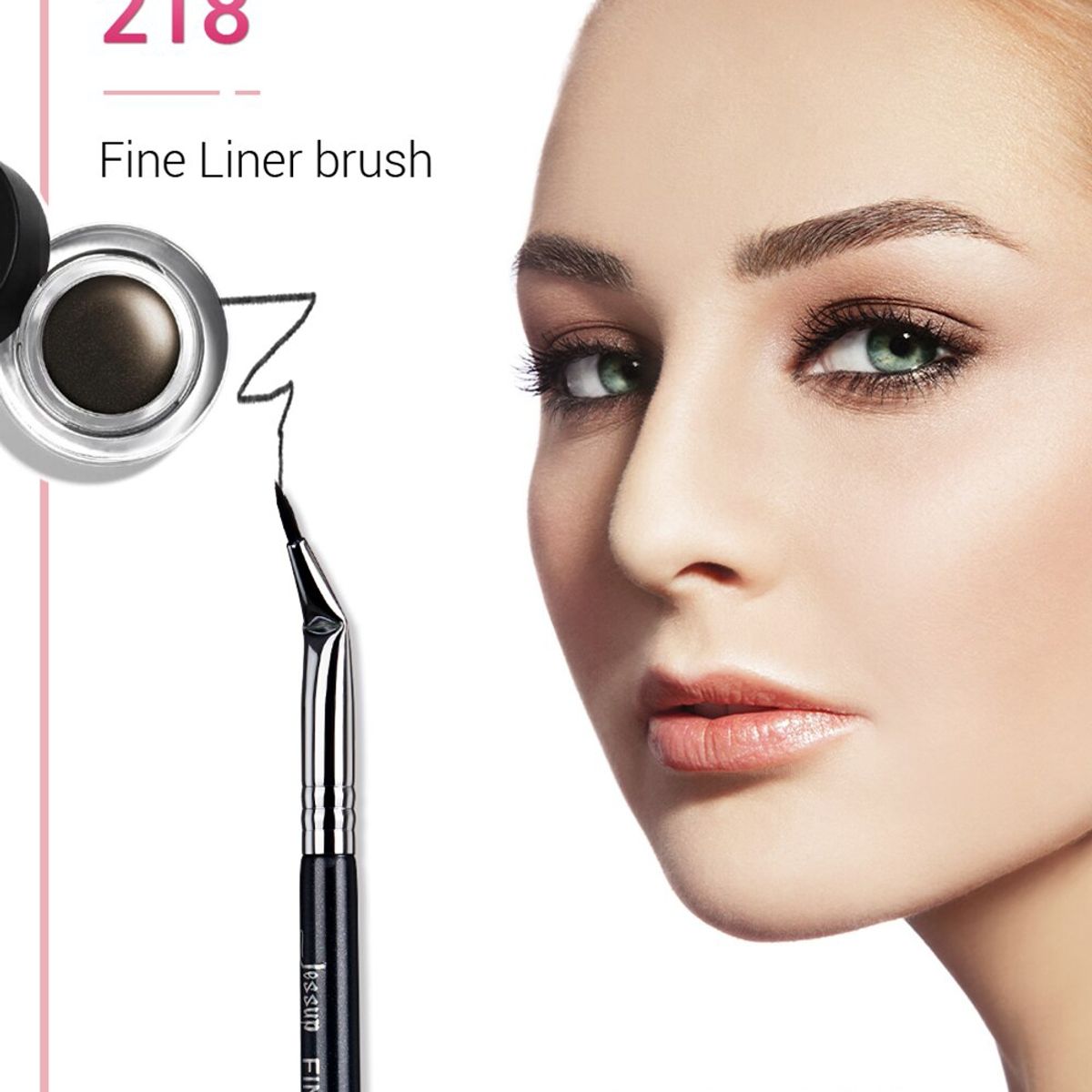 JESSUP BRUSHES - Brocha Fina Delineado Profesional Jessup Pro S151-218