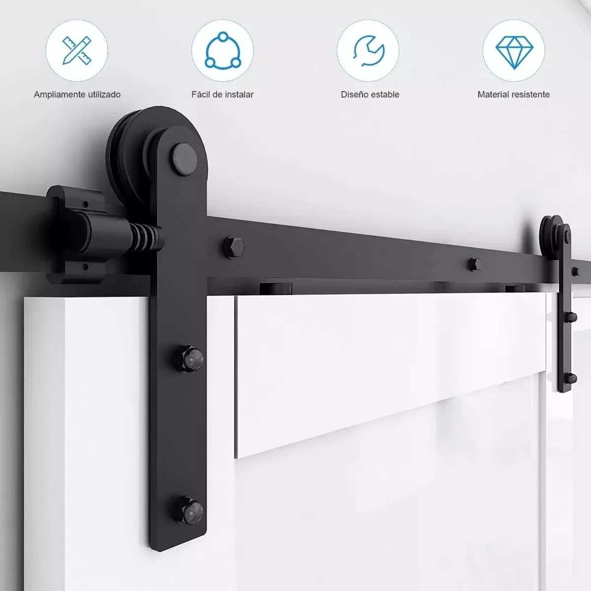 KUANGYE - Riel Para Puerta Corredera Puertas Granero Herraje 2m 66ft