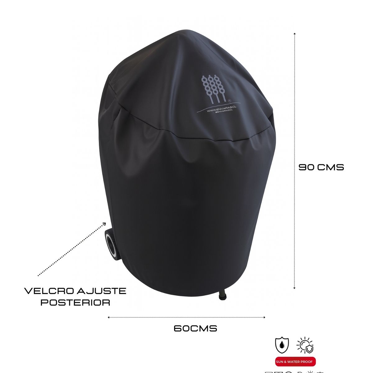 EN VARA'S MEATS & GRILL - Funda cobertor para Parrilla parrillera a Carbón Kettle 22’