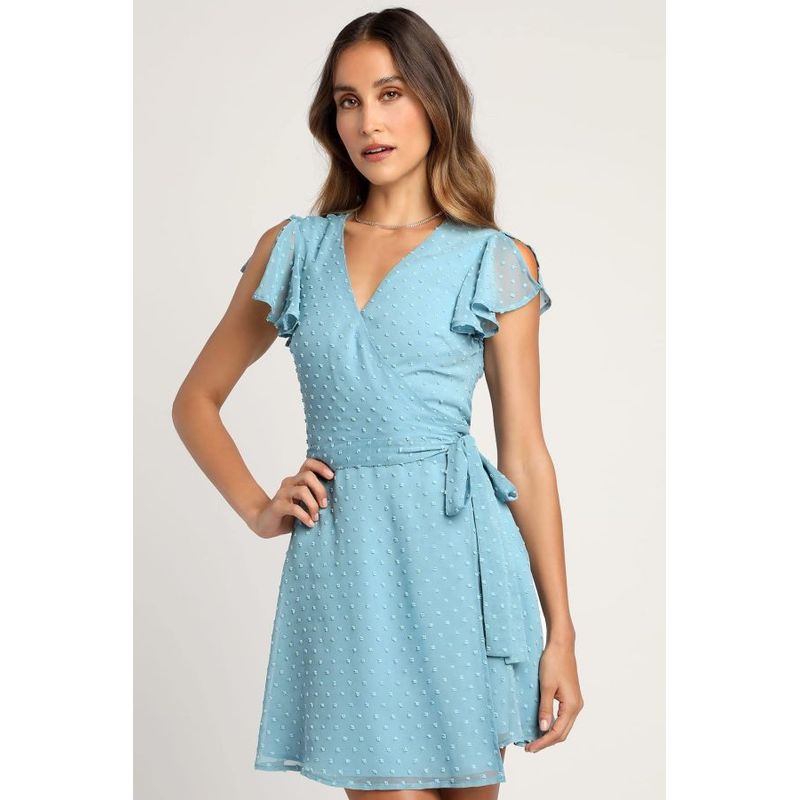 LUNA - Vestido De Gala/Fiesta/Noche/Bautizo Celeste 2262
